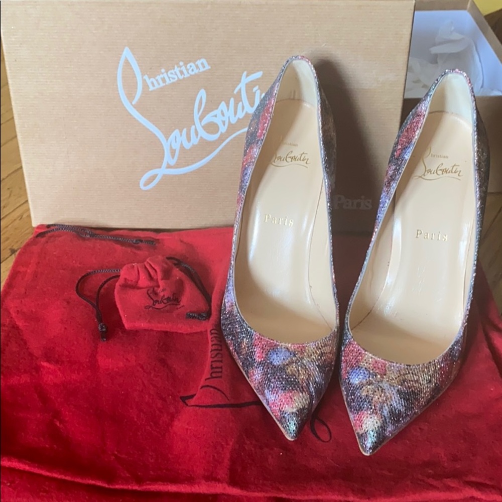 Christian Louboutin Pigalle Follies Glitter Plumes
